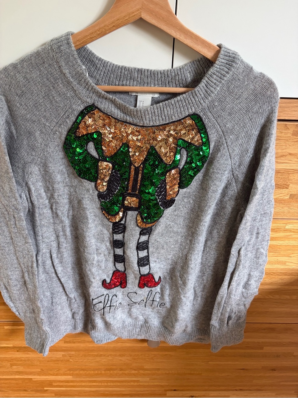 H&M Elf Holiday Sweater